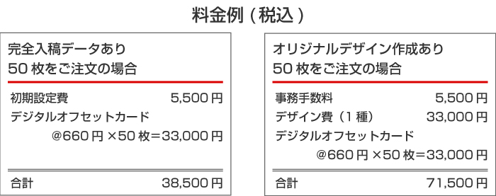 料金例（税込）